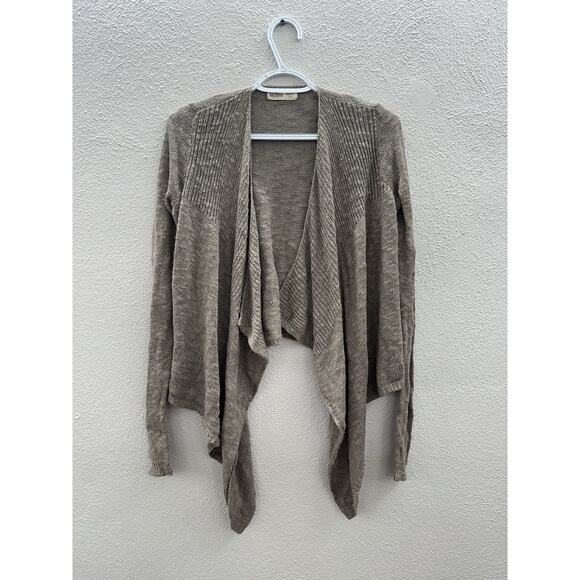 Hollister Womens Cardigan Size XS/S Brown Open Knit Open Front Long Sleeve - Picture 1 of 9